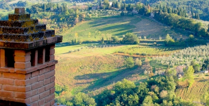 View of the Tuscan countryside