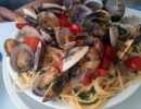 Spaghetti with seafood