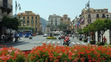 Il centro storico di Sorrento. 