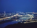 Panorama, Danubio di Notte - Vienna -