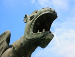 Dettaglio, Fontana Lindwurm - Klagenfurt -