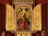 Martin Schongauer, La Vergine del cespuglio di rose, Chiesa Domenicani - Colmar -