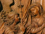 Particolare intaglio su legno, Museo Unterlinden - Colmar -