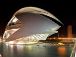Palazzo delle arti Regina Sof&igrave;a notte, Citta della Scienza - Valencia -