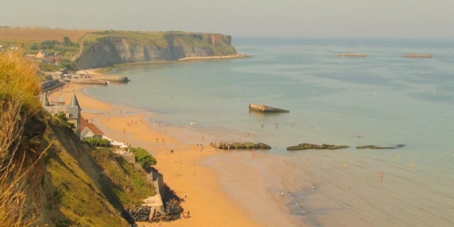 Spiaggia di Arromanche, luoghi dello sbarco - Normandia -