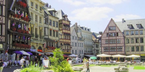 Piazza del Vecchio Mercato Rouen Normandia