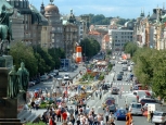 Veduta della Piazza San Venceslao - Praga -