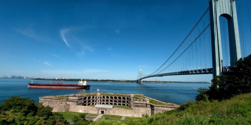 Fort Wadsworth e ponte Verrazzano, Staten Island - New York