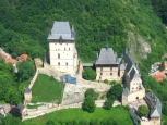 Veduta aerea, Castello di Karl&scaron;tejn - Rep. Ceca -