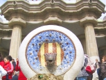 Particolare Scala Park Guell Barcellona