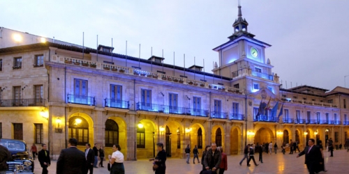 Municipio, Plaza de la Constituci&oacute;n - Oviedo -