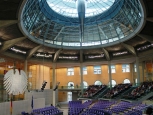 Interno del Reichstag, il parlamento Tedesco