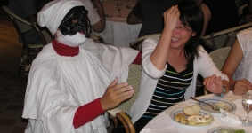 Dinner with Pulcinella