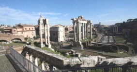 in Rome ruins...